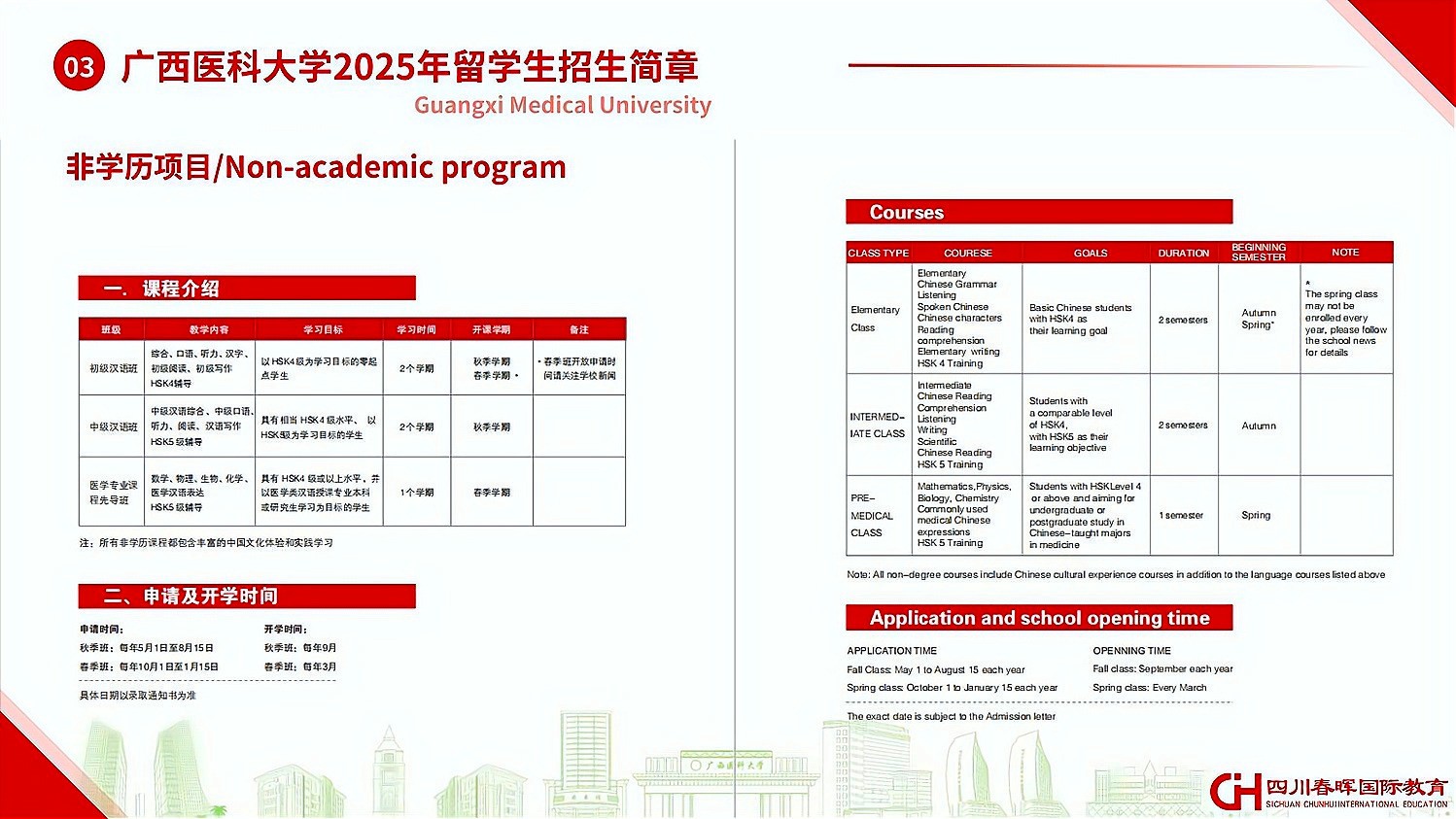 广西医科大学- Domestic institutions - domestic - Sichuan Chunhui International  Education
